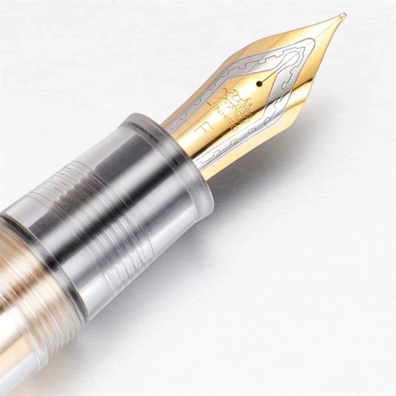 张较瘦手工打磨金豪9019粗杆商务办公练字书法钢笔大容量礼盒装