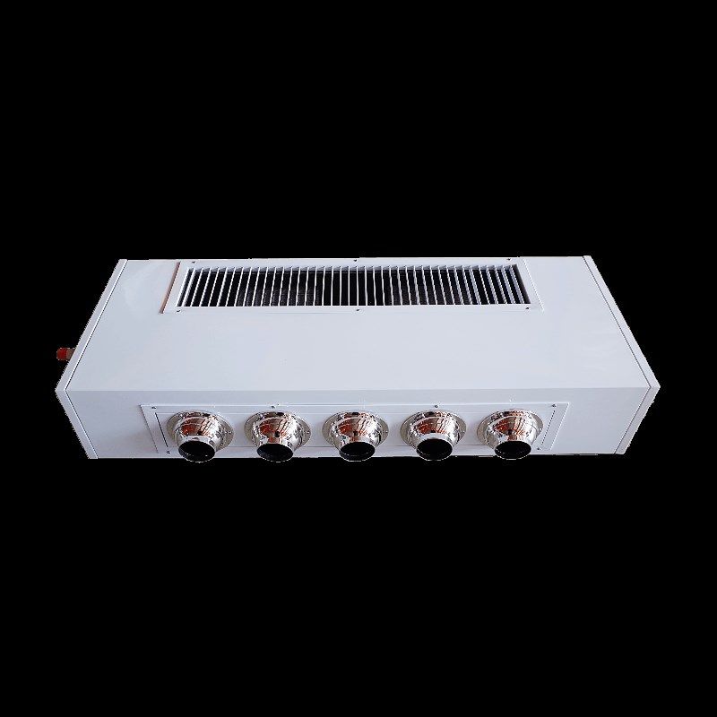 射流风机盘管远距离送风吊顶空调酒店车站水暖水冷卧式明装水空调