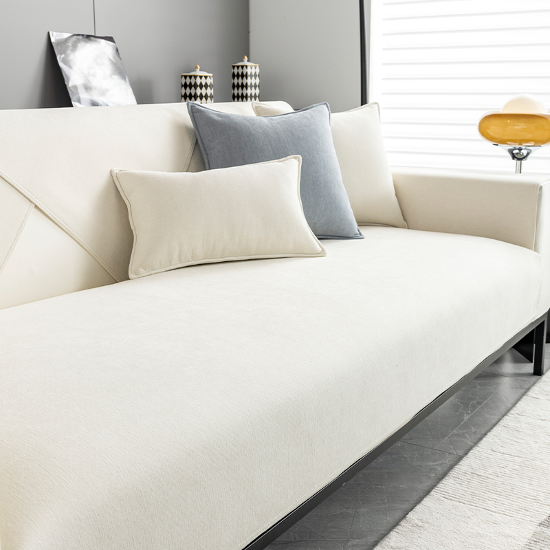 加厚防滑纯色沙发垫四季通用皮沙发罩全包坐垫子耐脏靠背盖布巾