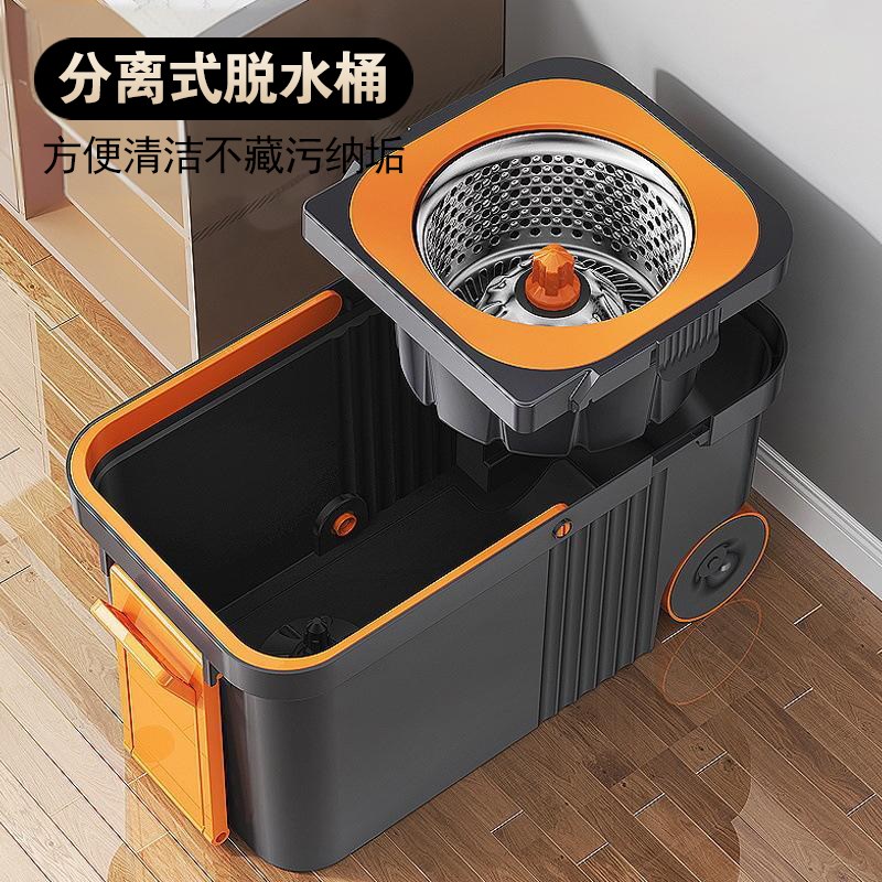 之几旋转拖把家用自拧水一拖净2025新款免手洗懒人省力拖地墩布桶
