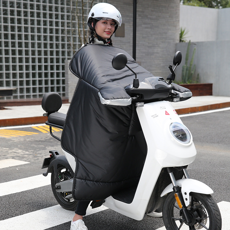 电动摩托车挡风被冬季加绒加厚双面防雨水秋冬电瓶电车防寒防风罩