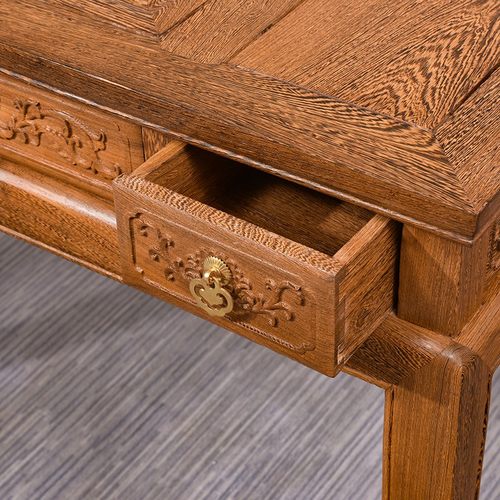 红木家具鸡翅木小户型茶桌椅中式实木泡茶桌仿古功夫小茶几桌