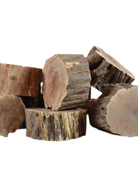 风化木小木桩实木头枯木家居饰品人物摆件底座花瓶盆栽底托垫