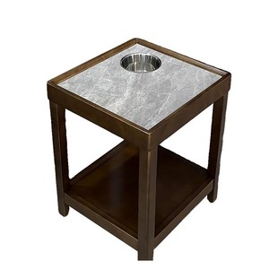 岩板实木麻将桌茶水架茶楼棋牌室茶几麻将房麻将机层置厂家