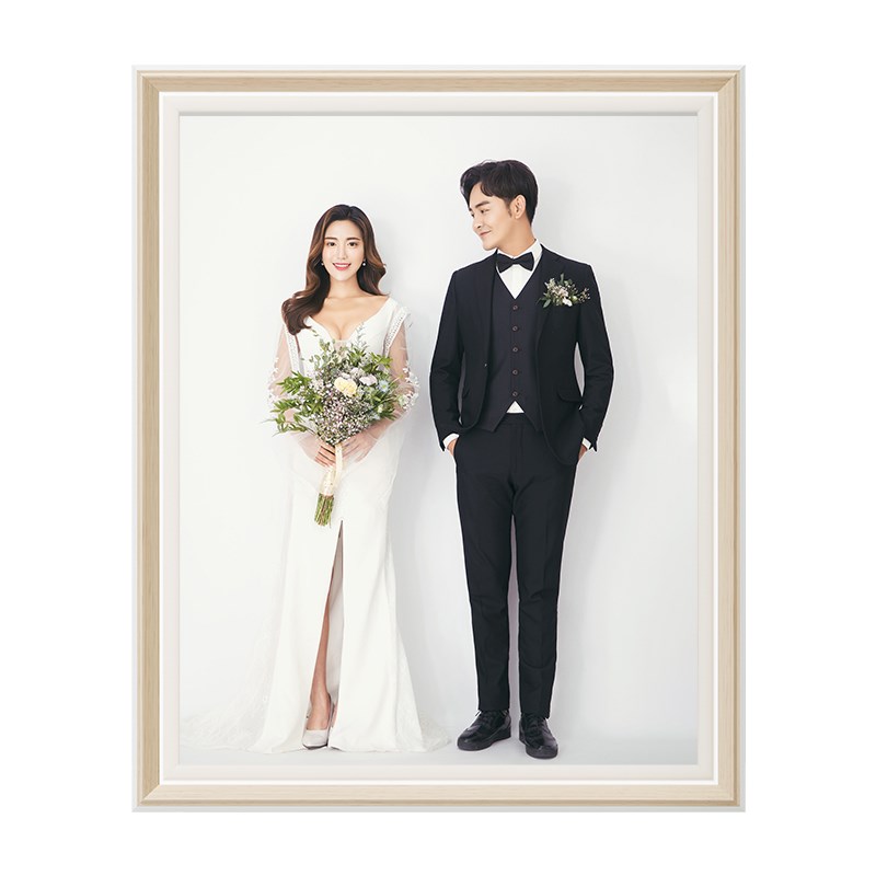 婚纱照亲子照片墙相框影楼结婚照全家福定制免费洗照片水晶