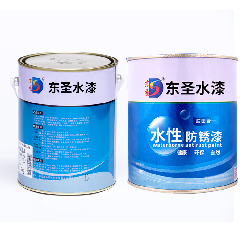 家用无味油漆水性防锈漆金属免除锈防腐铁门栏杆木器漆翻新改色