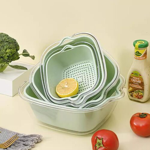 双层特厚塑料沥水篮多用