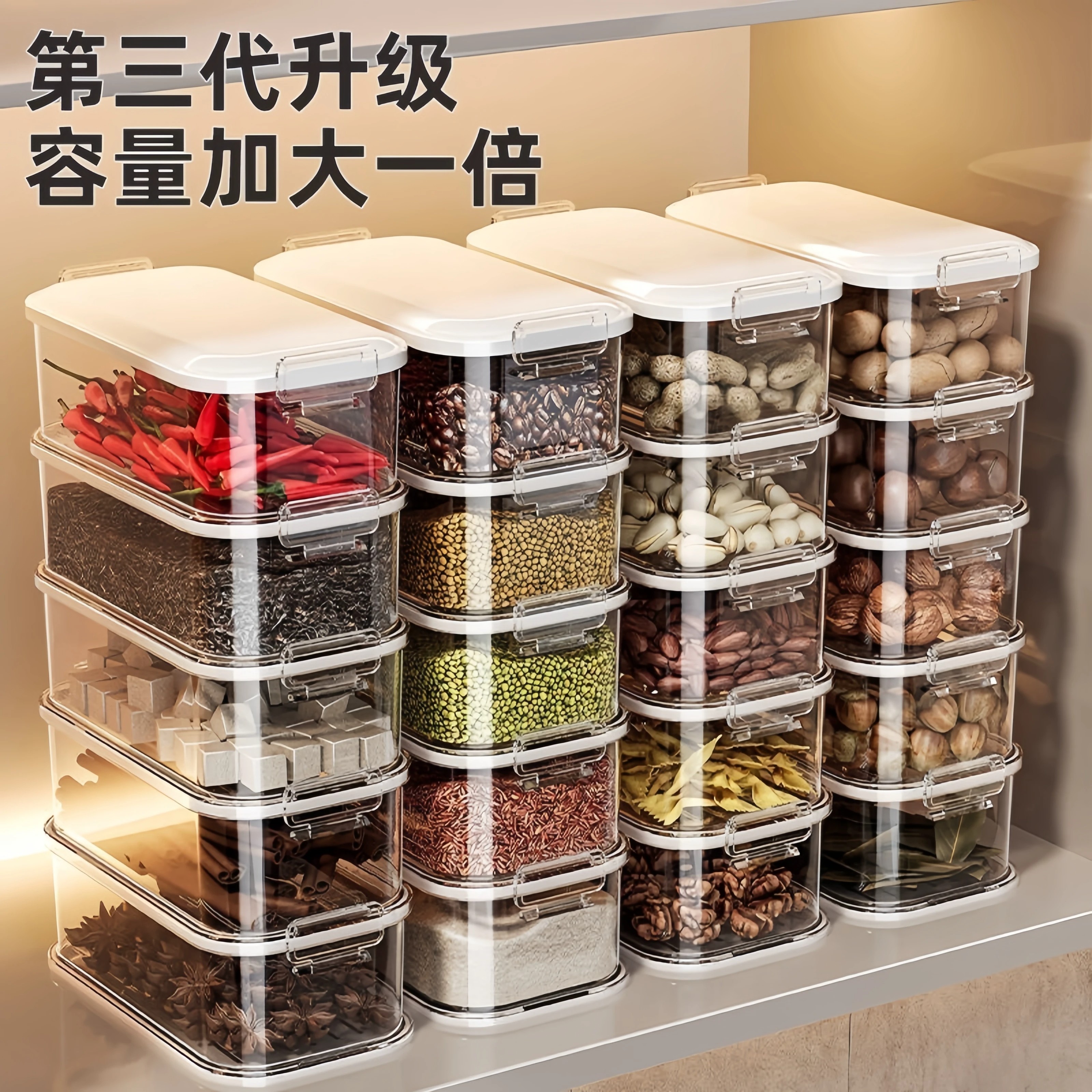 香料收纳盒厨房八角花椒调料罐