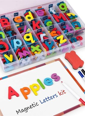 Magnaetic Letters Uppercase Lowercase Foam Alphabet ABC