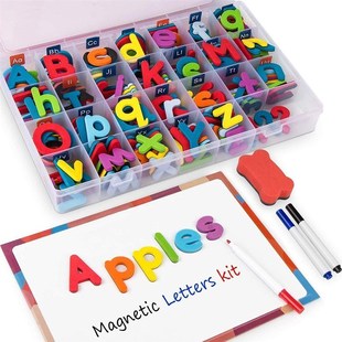 Magnaetic Letters Uppercase Lowercase Foam Alphabet ABC