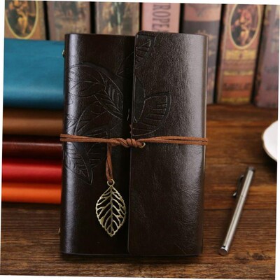 Retro Diary Notepad PU Leather Notebook Note BoSok Stationer