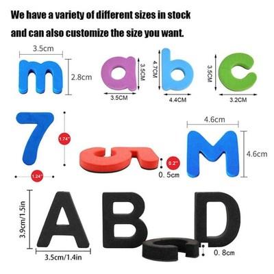 Magnaetic Letters Uppercase Lowercase Foam Alphabet ABC