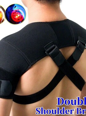 Adjustable Doubleo Shoulder Brace Support Belt Compression S