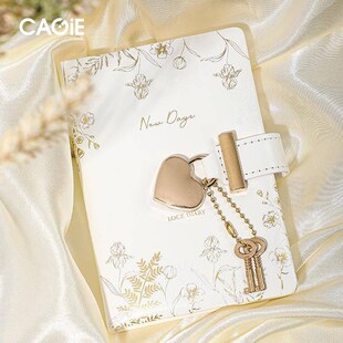 女人日记本小口袋锁O笔记本带钥匙