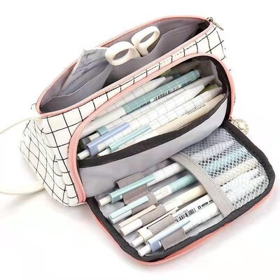 Stationary Pen Sntorage Bag Pen Pencil Bag Multi Layer Large