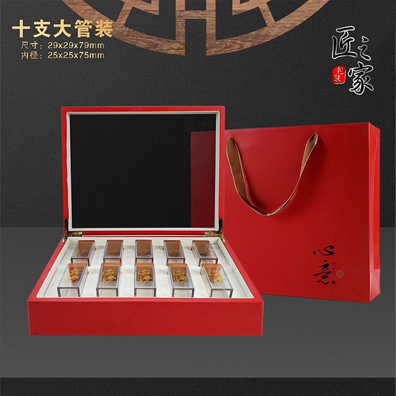 海参包装盒礼品盒包装定制油漆木盒海参礼品盒一斤装十支装海参盒