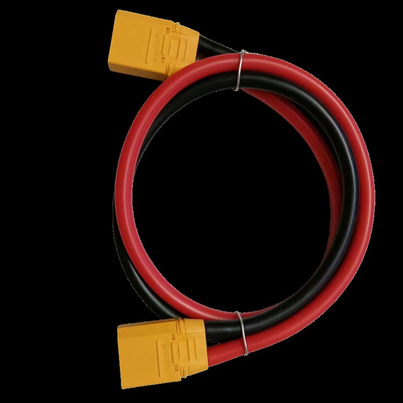 大炮充电线转接线XT0XT90公母接口转品字口公头电动车连接线