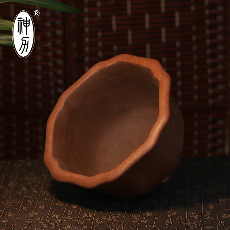 宜兴紫砂陶瓷造型花卉绿植园艺盆景盆仿古葵式树桩盆兰花花盆