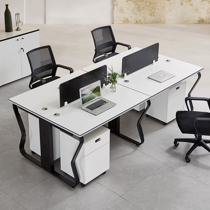 办公桌员工位现代职员桌椅人位屏风卡位单人电脑桌隔断