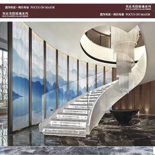 上海定制客厅钢化雕刻夹胶玻璃 夹丝玻璃 烤漆玻璃 玄关隔断 入户