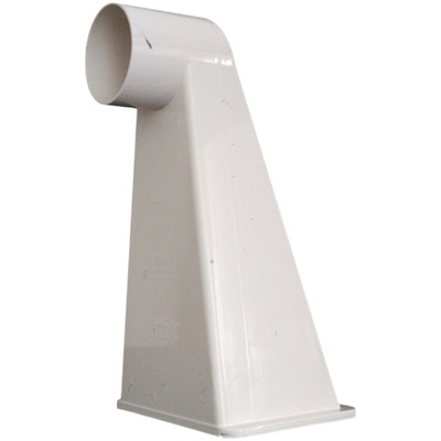 PVC侧墙雨水斗110屋面排水管87型侧排漏斗天台落水斗地漏新型