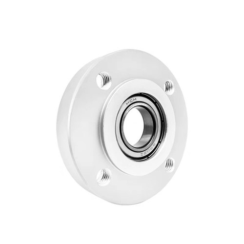 单轴承嵌入型铝合金带座轴承固定座凸台G卡簧圆法兰轴承座组件