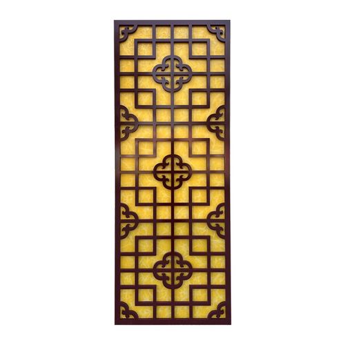 玄关吊顶镂空雕板中式背景墙格天板造型通板屏风隔断