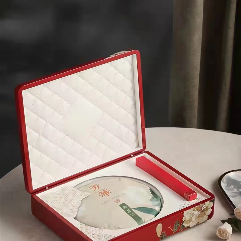 钢琴烤漆茶饼盒云南普洱福鼎白茶空礼盒7g通用