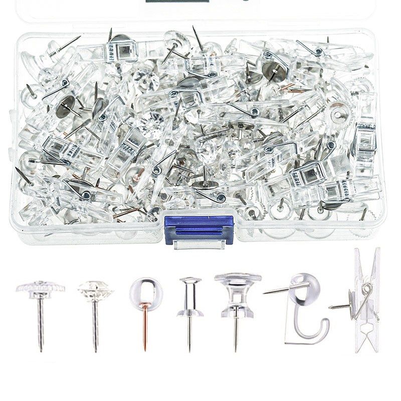 只 创意工字钉图钉in照片墙钉固定大头钉色夹子按钉