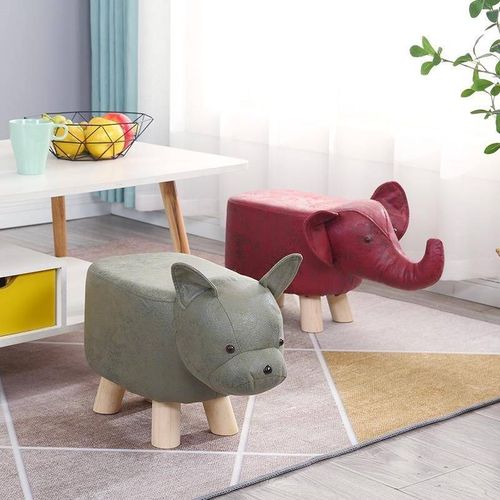 小软座茶几旁边的换鞋凳创意儿童动物造型小椅子家用大人结实