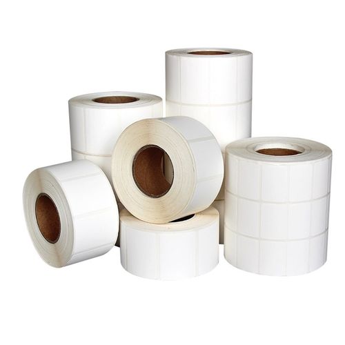 合成纸干胶*宽度白色条码纸固定资产家具玻璃条码打印