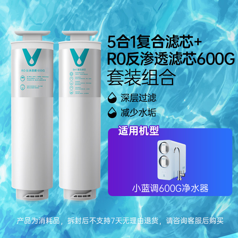 云米净水器专用5in1复合ro小蓝调小白龙小海豚400G/600G通用滤芯