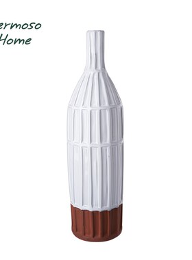 HERMOSO 莱塞 Lise落地陶瓷大花瓶摆件客厅插花干花花器桌面装饰