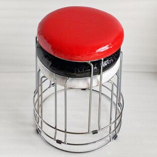 圆家用实木钢筋凳客厅茶几实木小板凳摆摊饭桌小半高矮凳