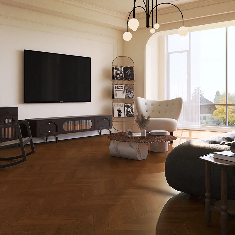 法式焦糖色全瓷鱼骨木纹瓷砖 客厅阳台卧室地板防滑地砖,家装主材,木纹砖,淘宝优惠券,粉丝福利购,淘宝优惠卷