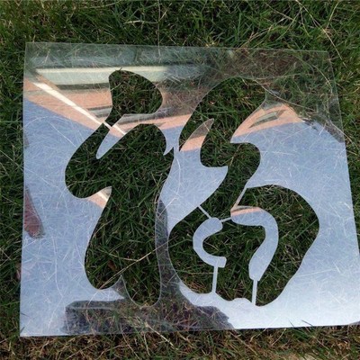 塑料镂空心福字喷漆字模板车库卷帘门喷印新年福字门前禁止停车字