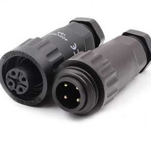 面板M28螺丝压线4芯5芯7芯大功率快速对接接头连接器防水航空插头