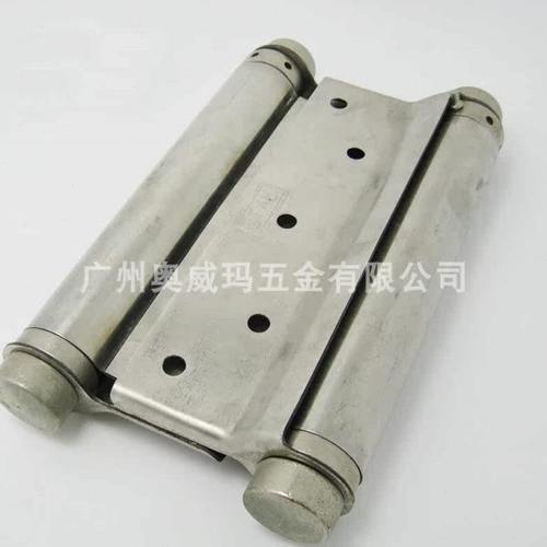 不锈钢旧款双弹簧合页 5寸自动闭门回位合页 内外开双开弹簧铰链