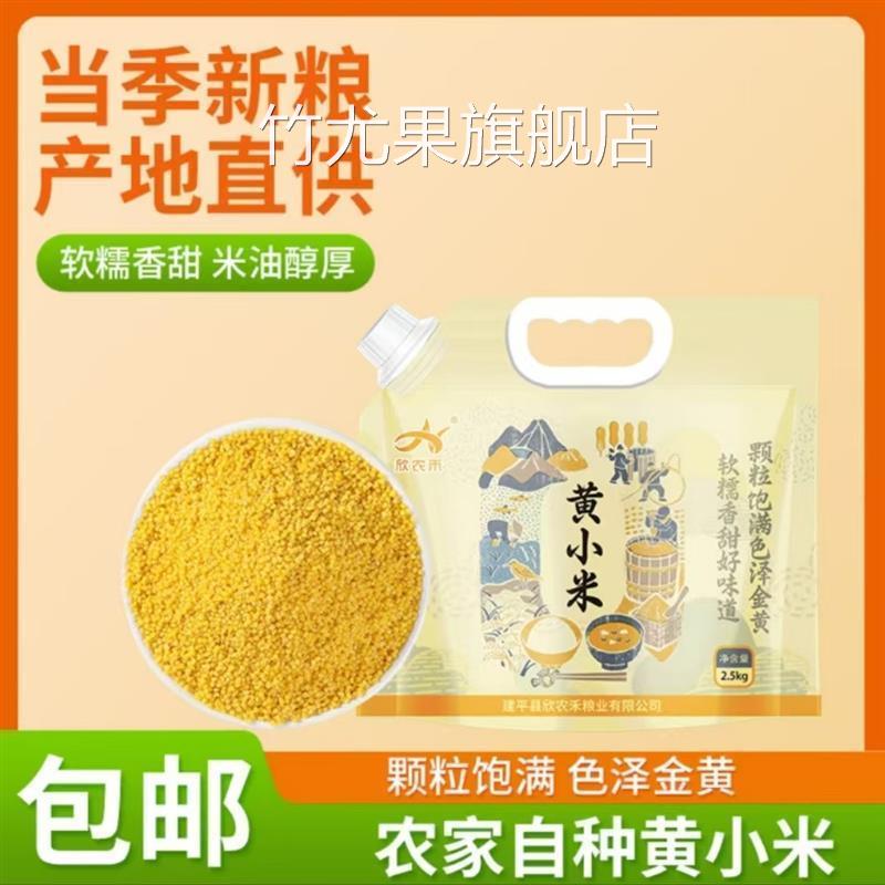 欣农禾辽宁朝阳2024年新米黄小米家庭装5斤小米粥大米伴侣