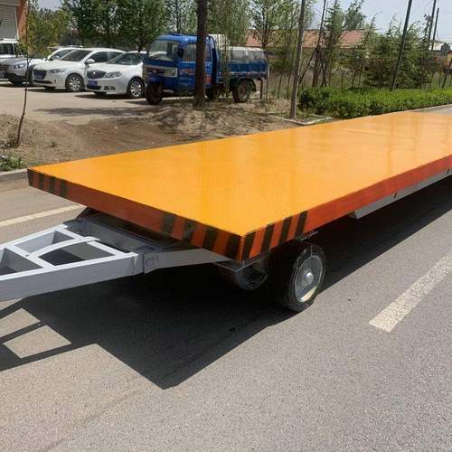 厂区转运牵引平板户内外货物搬运平板车短途平板拖车物流运输车