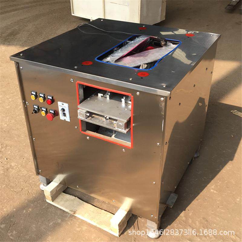 供应商用小型全自动斜切鱼片机多功能不锈钢切肉机肉类食品机器