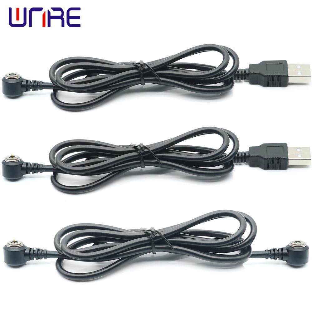 螺纹防水磁性式接头 充电源线USB磁性触点公母插头连接器接口端子