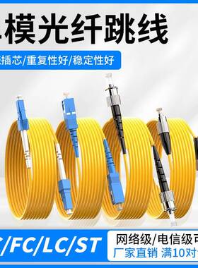 光纤跳线SC-SC ST-SC SC-FC ST-FC ST-SC3米/5米10米光纤线电信级
