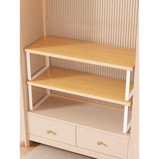 衣柜分层隔板收纳架柜子置物架橱柜内隔断微波炉利用神器厨柜小型