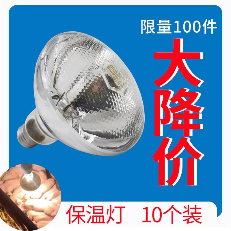 猪用保温灯鸡取暖灯泡兽用烤灯养殖场专用小鸡育雏仔猪加热保暖灯