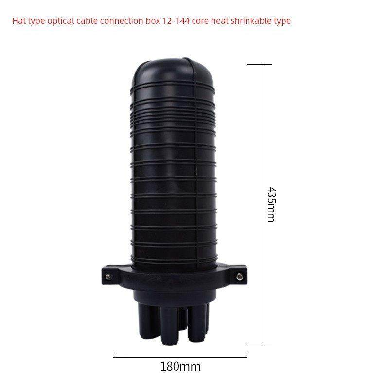 12/24/48芯光缆光纤接头盒立式圆筒接续盒帽式热缩24芯防水熔接包
