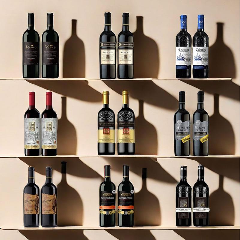 样板间售楼部酒柜酒窖装饰品摆件仿真红酒假酒软装橱柜展厅道具