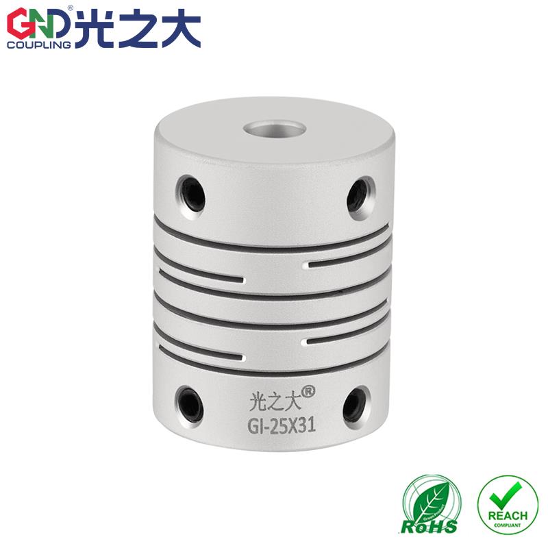 DEE01平行线联轴器GI大扭矩步进伺服电机编码器沟槽式弹性连轴器