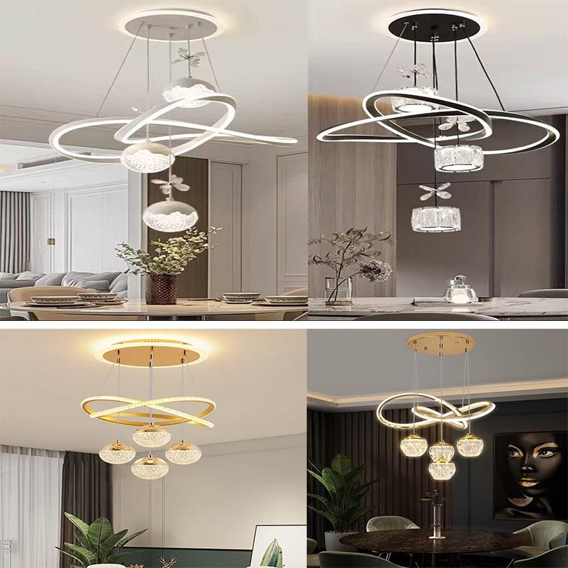 2025年新款餐厅吊灯现代简约饭厅餐桌灯吧台网红卧室吊灯中山灯具