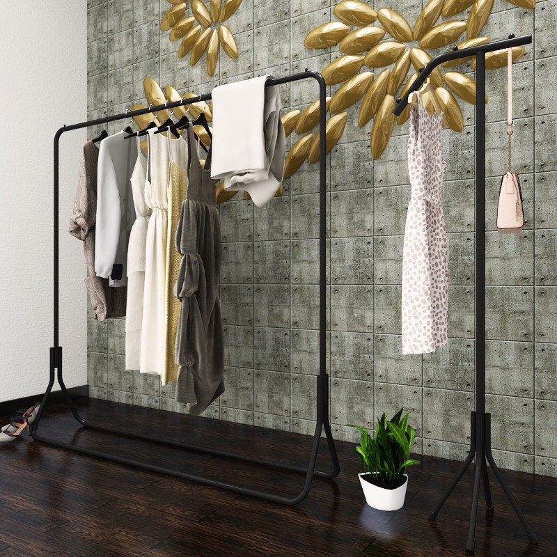服装店金色婚纱陈列架展示架衣架男女衣服落地挂衣架高档中岛货架